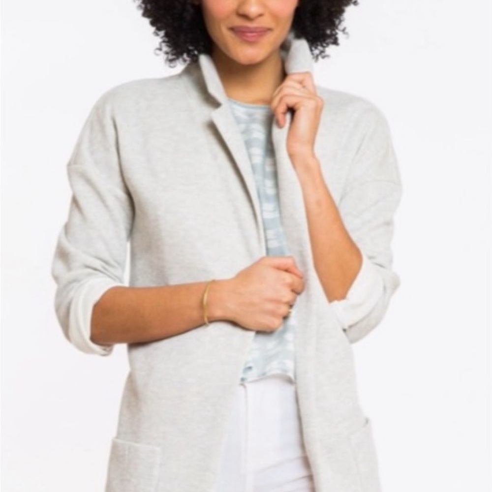 Marine Layer Terry Cloth Long Line Blazer Cardigan